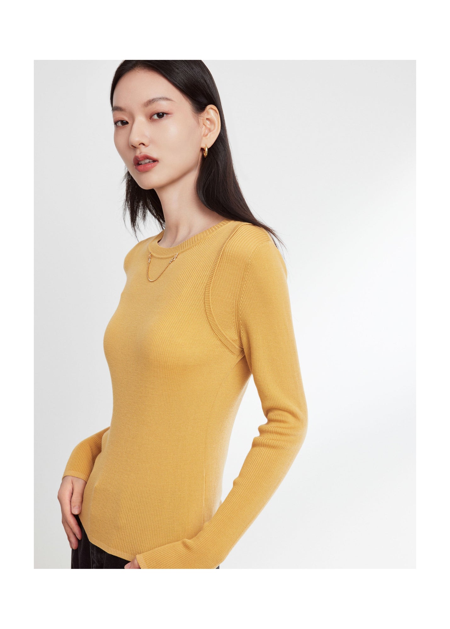 Knitted Top | Yellow
