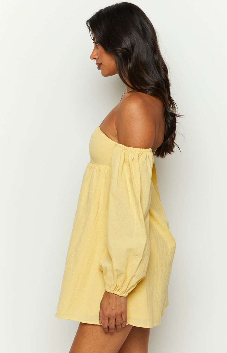 Koa Long Sleeve Mini Dress | Yellow