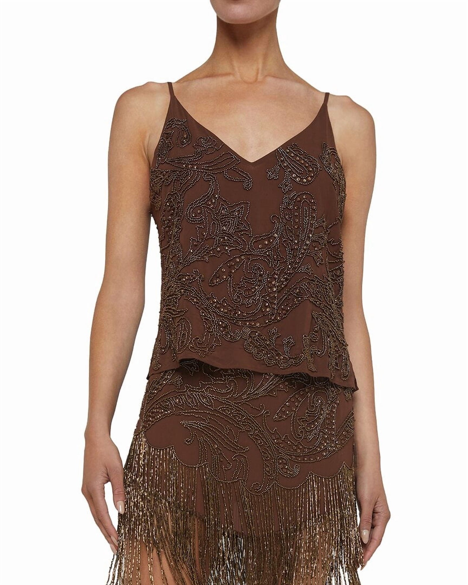 L'AGENCE | Womens | Kass Tank Top | Brown