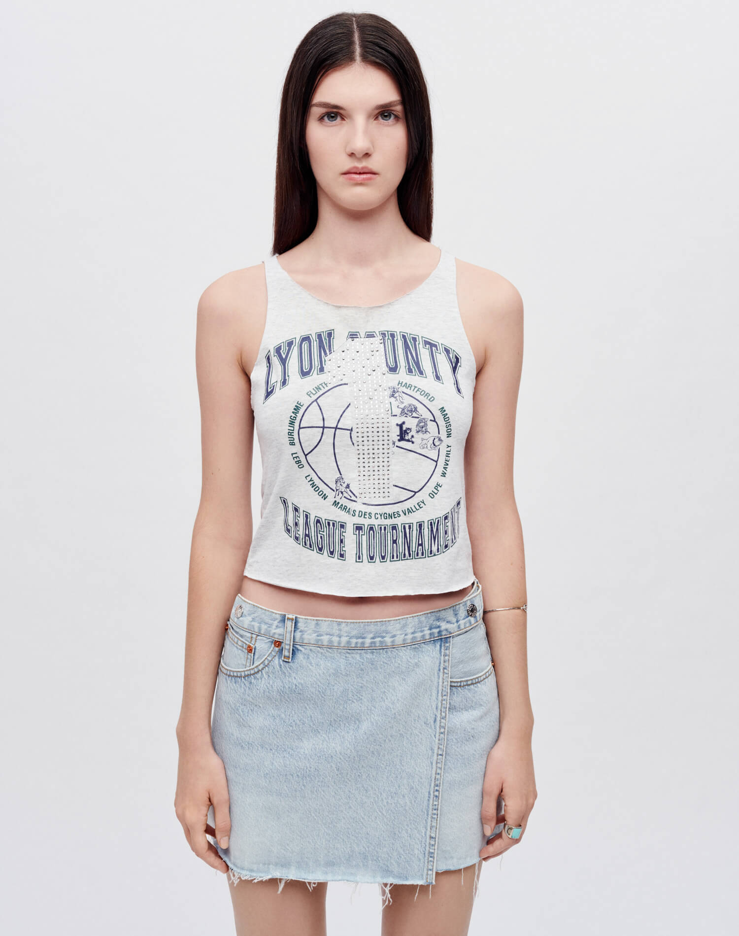 Womens | Upcycled Raw Tank | Multi