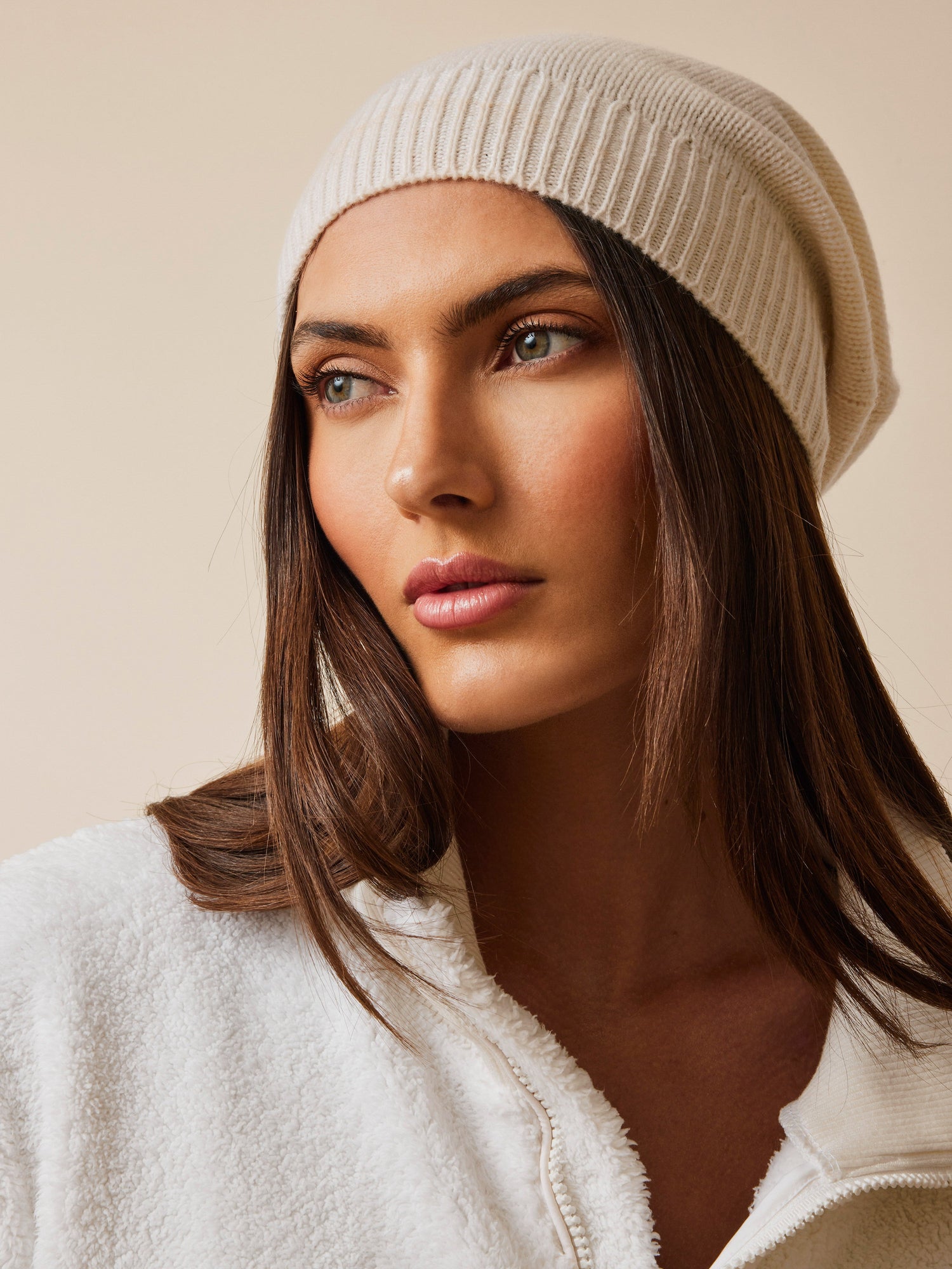 Women | Wool Cashmere Beanie | Dove