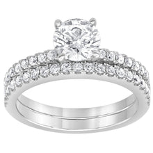 2.50 CT Round Lab-Grown Diamond | Wedding Bridal Set | 14K White Gold | G Color | VS Clarity
