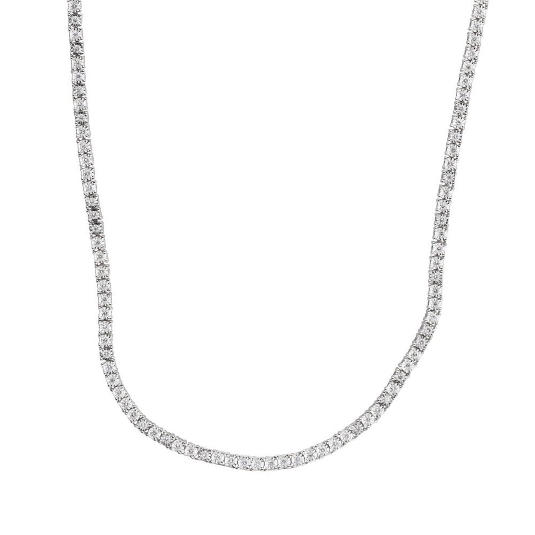 2.00 CT Round Lab-Grown Diamond | Necklace | 14K White Gold | G Color | SI Clarity