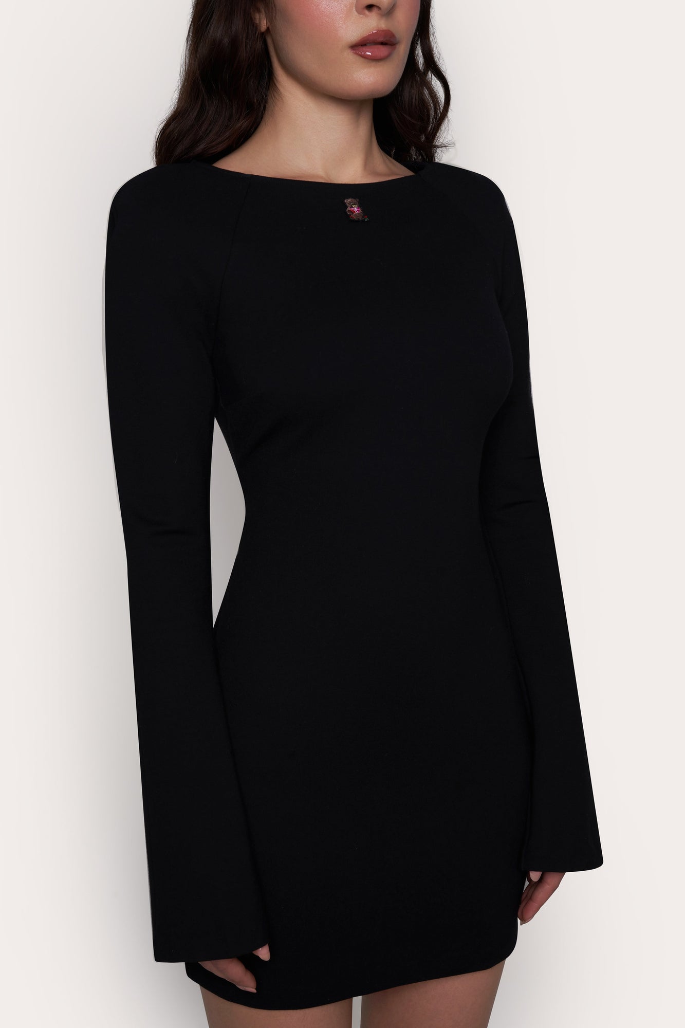 Womens | Guizio x Wildflower Teddy Dress | Black