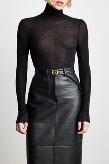 Venura Belt | Black & 24K Gold