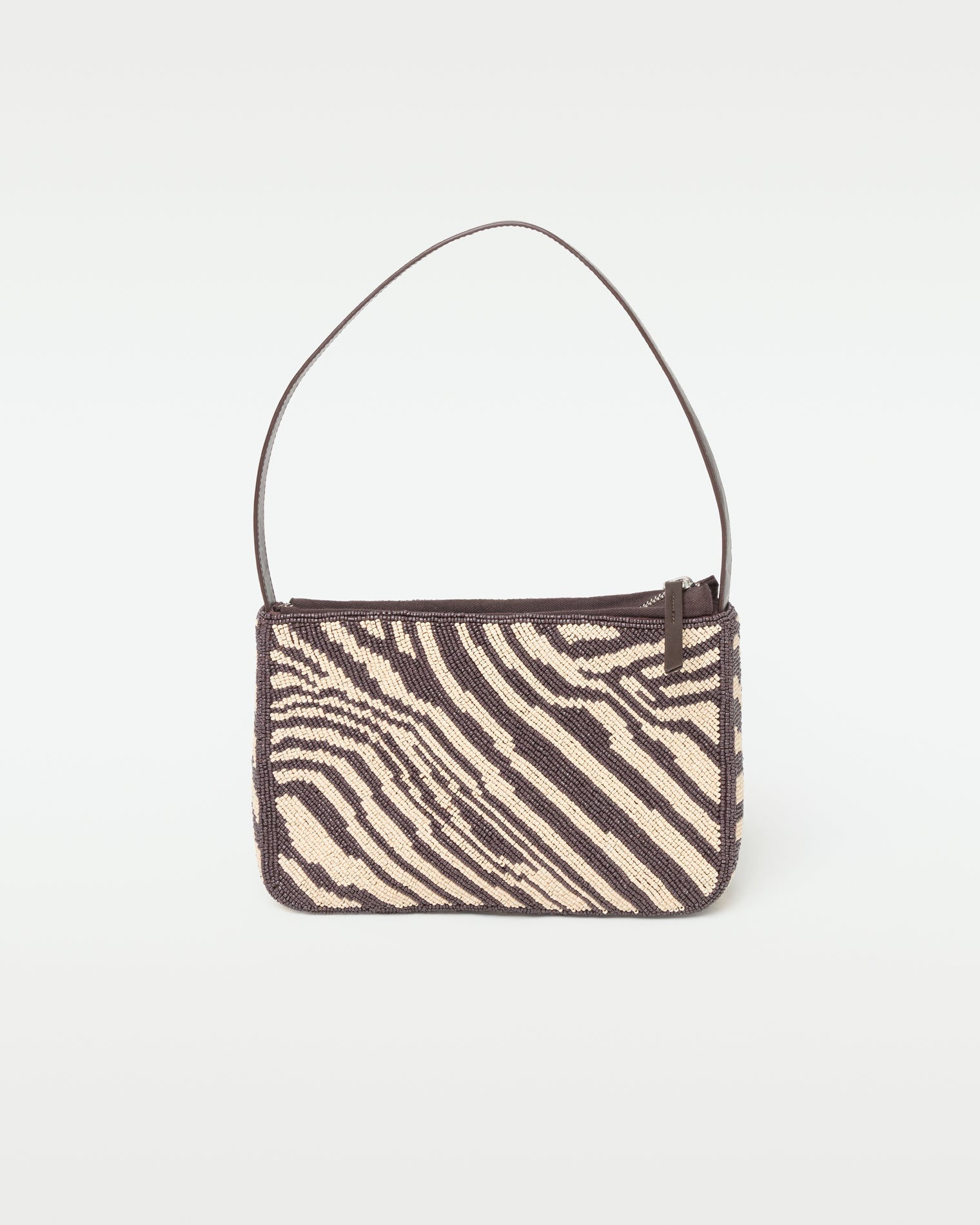 Off-model front view of the animal print Alora Bag.