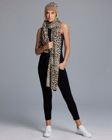 Women | Tache Leopard Scarf | Golden