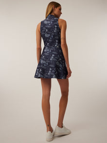 Women | Hera Moon Diamond Sleeveless Dress | Maltese Blue