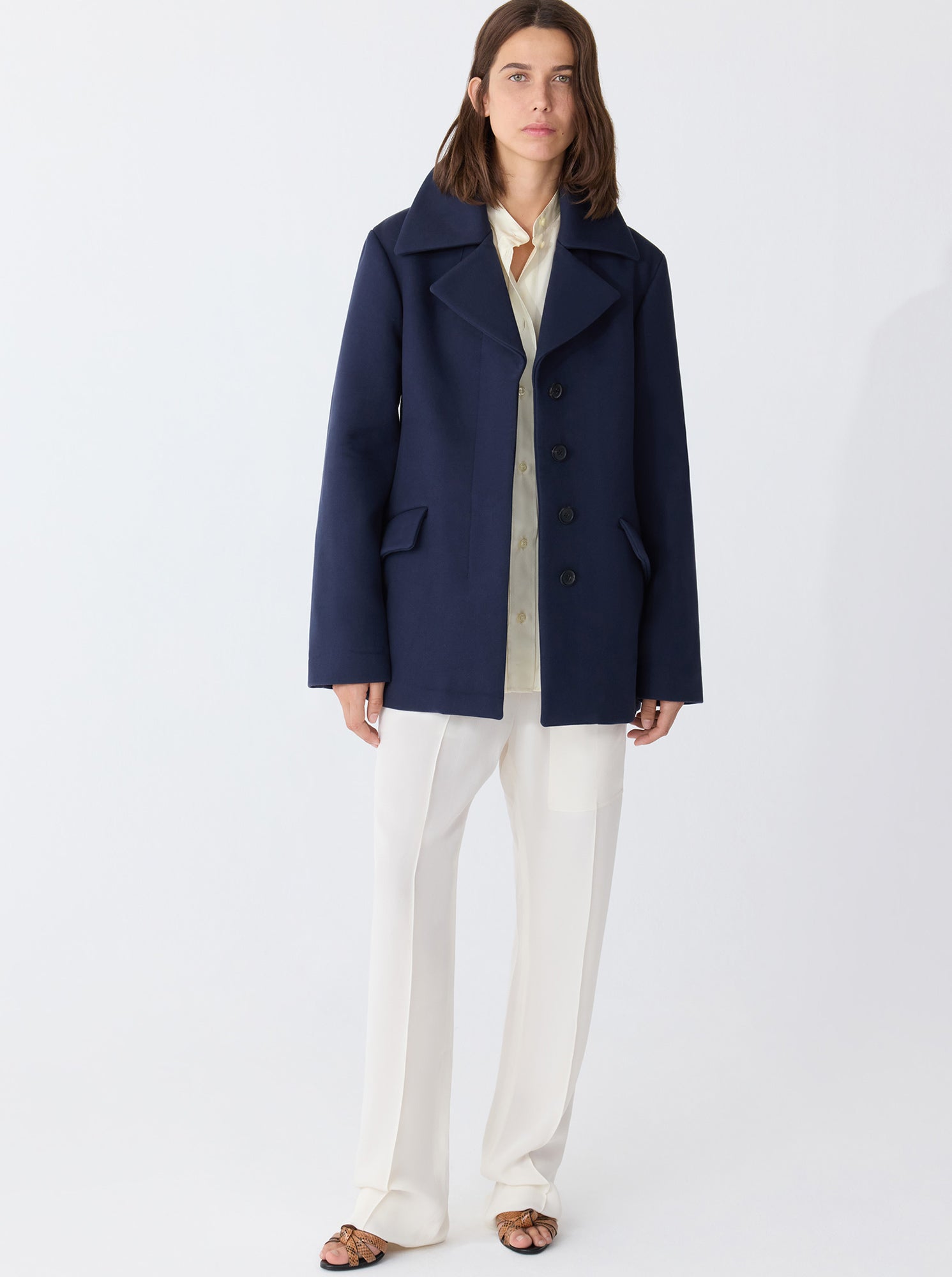 Lucky Peacoat | Navy