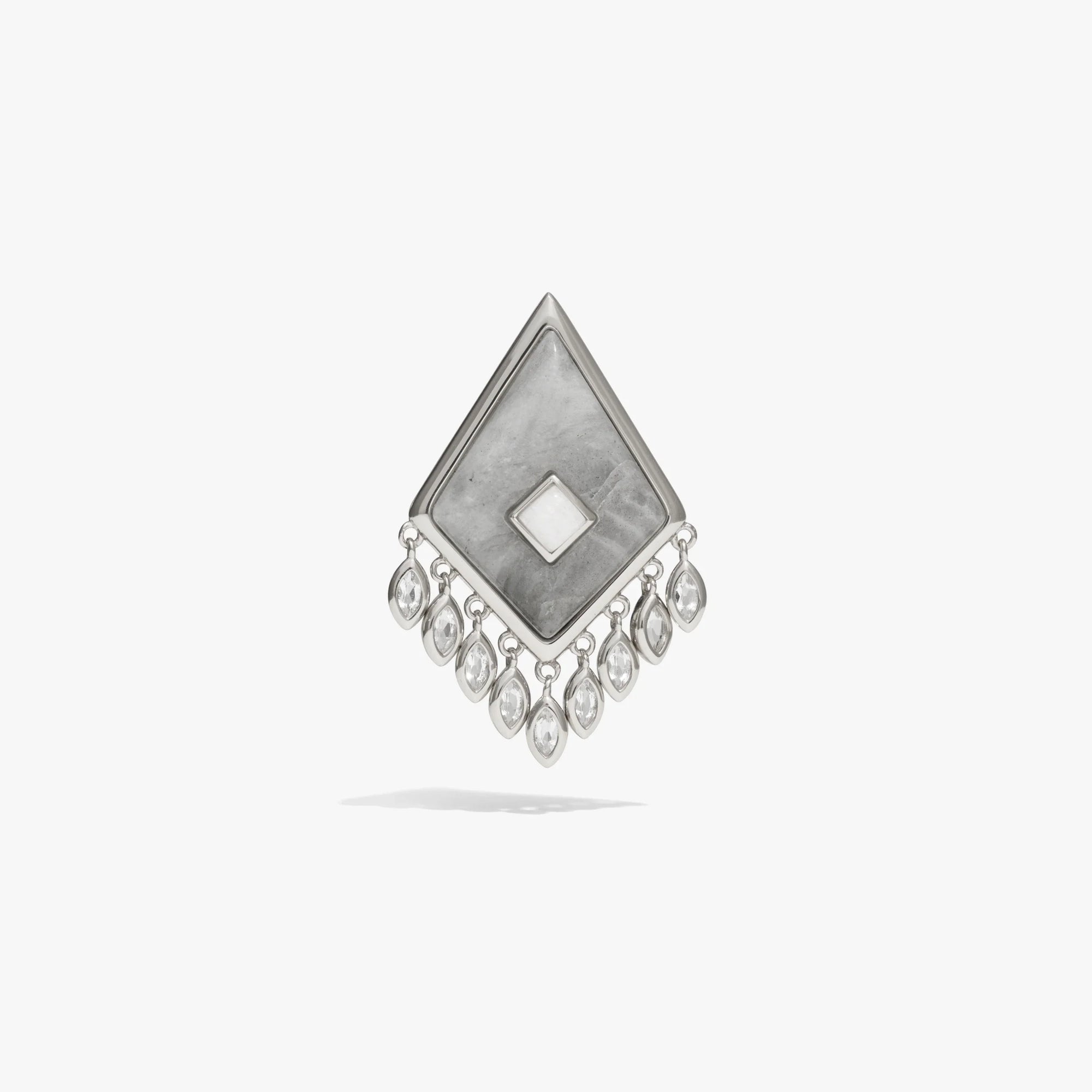 Awe Inspired Earrings 925 Sterling Silver / Single [WIP] Labradorite Boho Kite Earrings