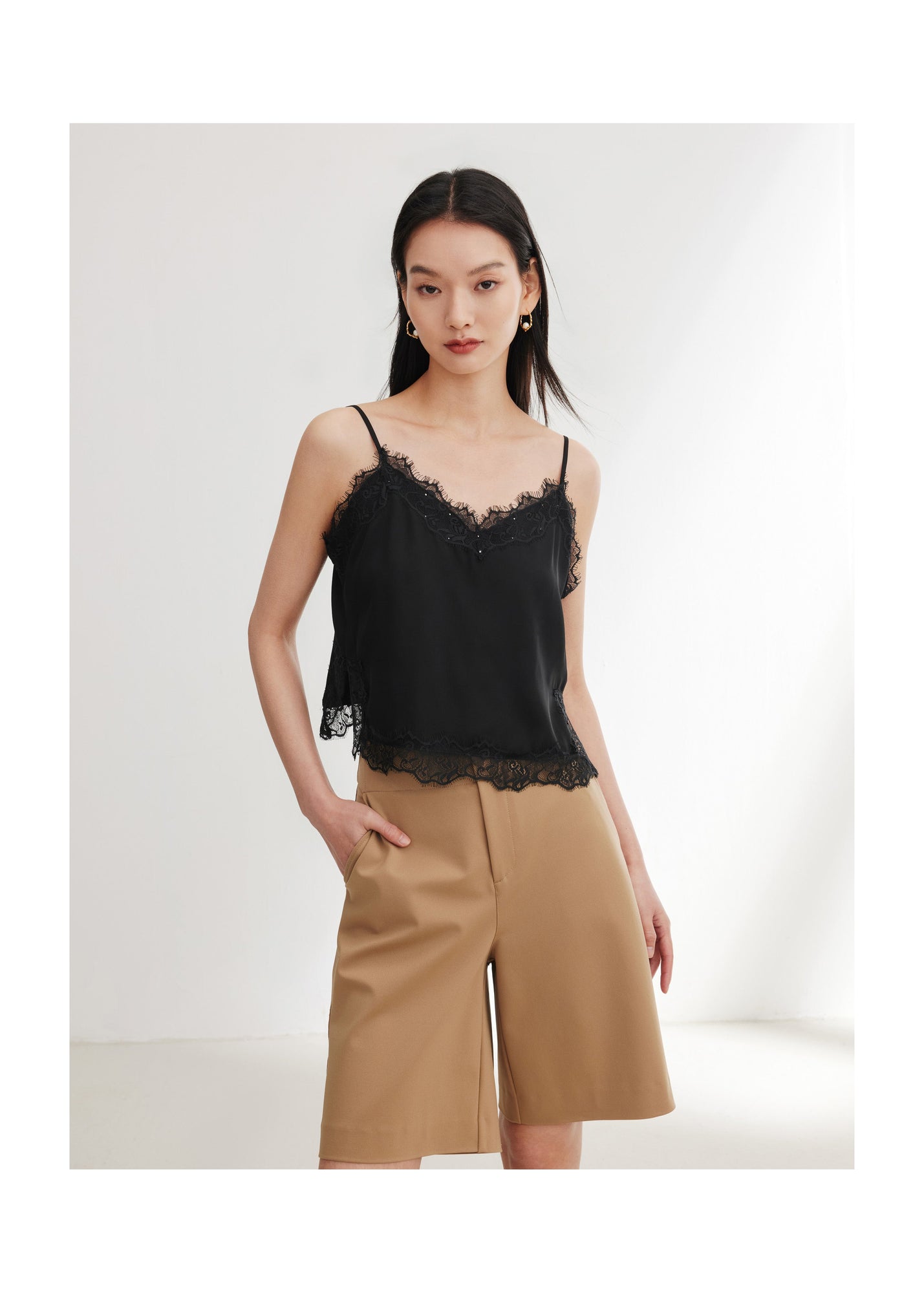 Lace Camisole | Black