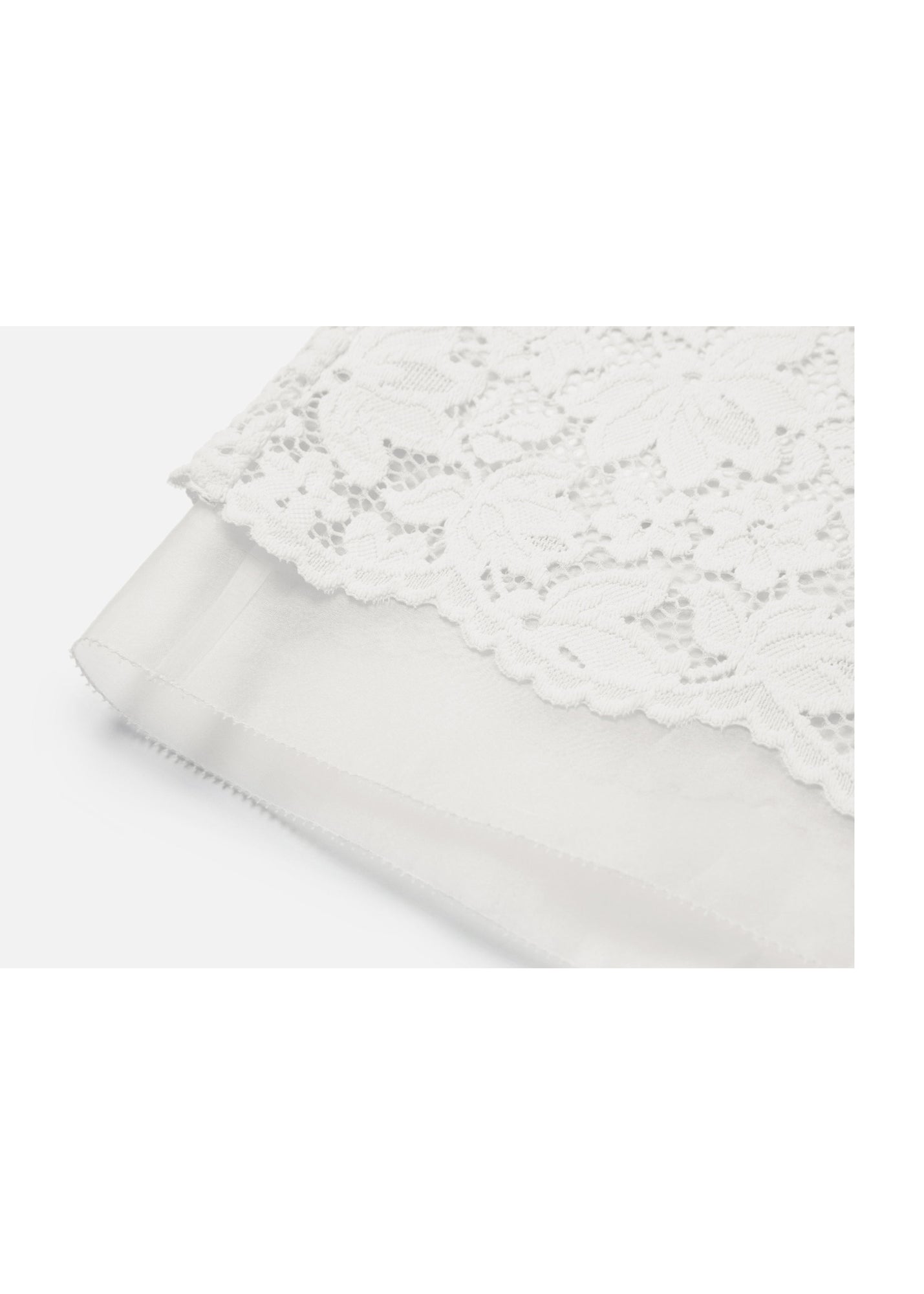 Lace Midi Skirt | White