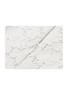 Lace Midi Skirt | White