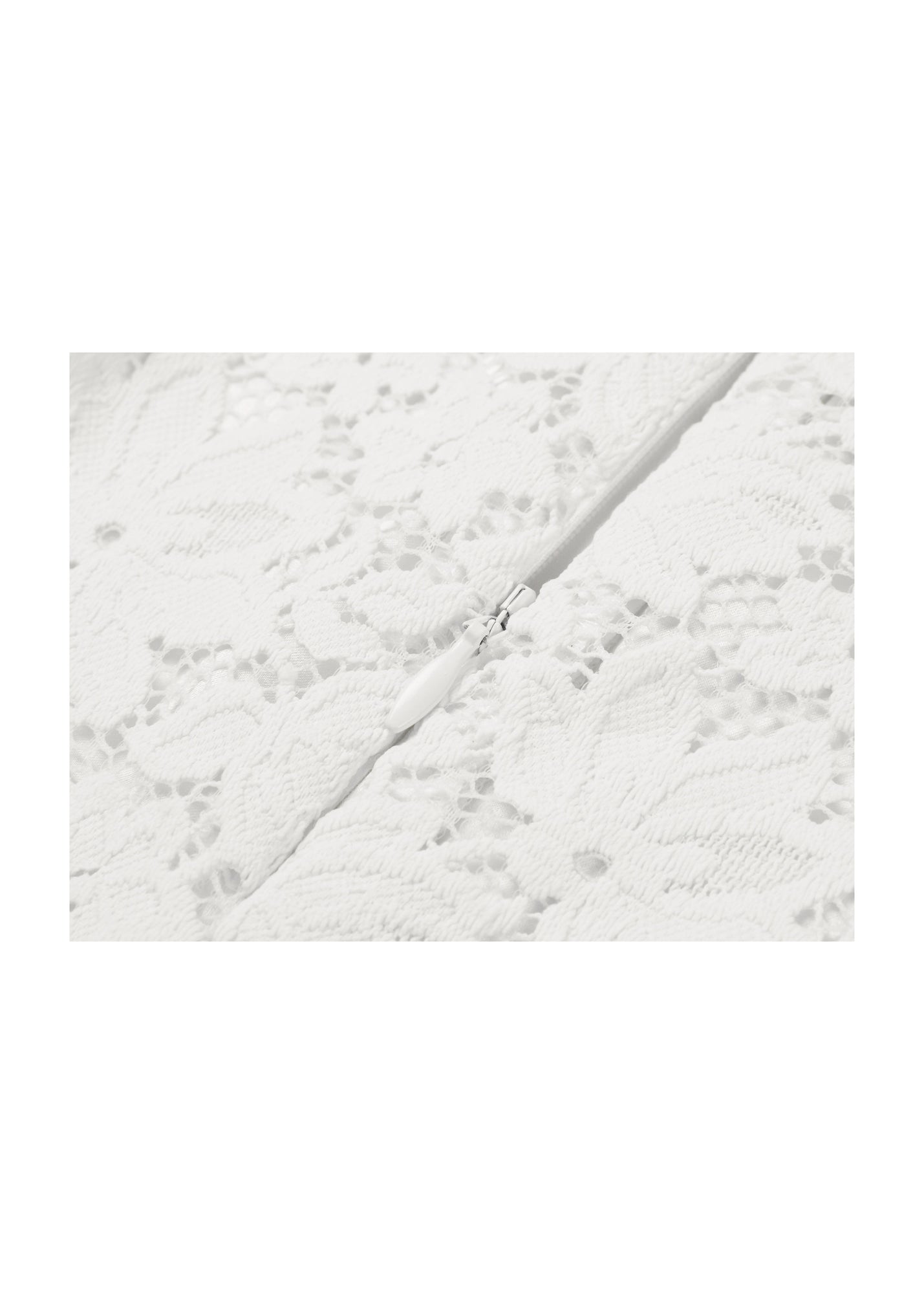 Lace Midi Skirt | White