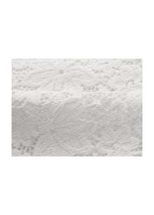 Lace Midi Skirt | White
