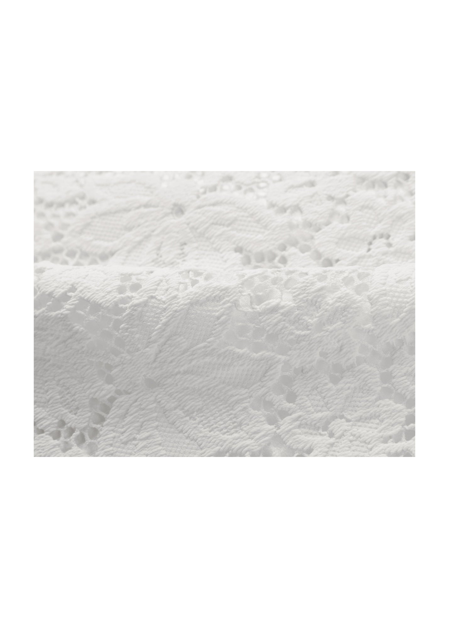 Lace Midi Skirt | White