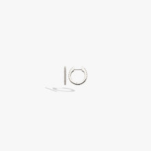 Awe Inspired Earrings 925 Sterling Silver / Pair Diamond Huggie Earrings