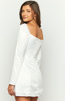 Layla Long Sleeve Mini Dress | White