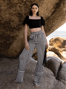 Leer Ben Pants | Lines Black