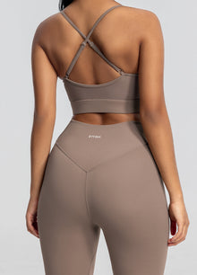High-Waisted Stretch Performance Leggings | Cocoa