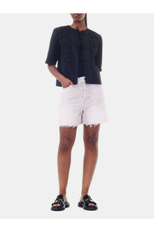 Light Pink Denim Shorts | Mauve Chalk