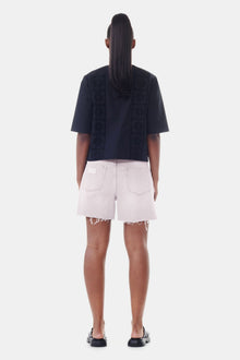 Light Pink Denim Shorts | Mauve Chalk