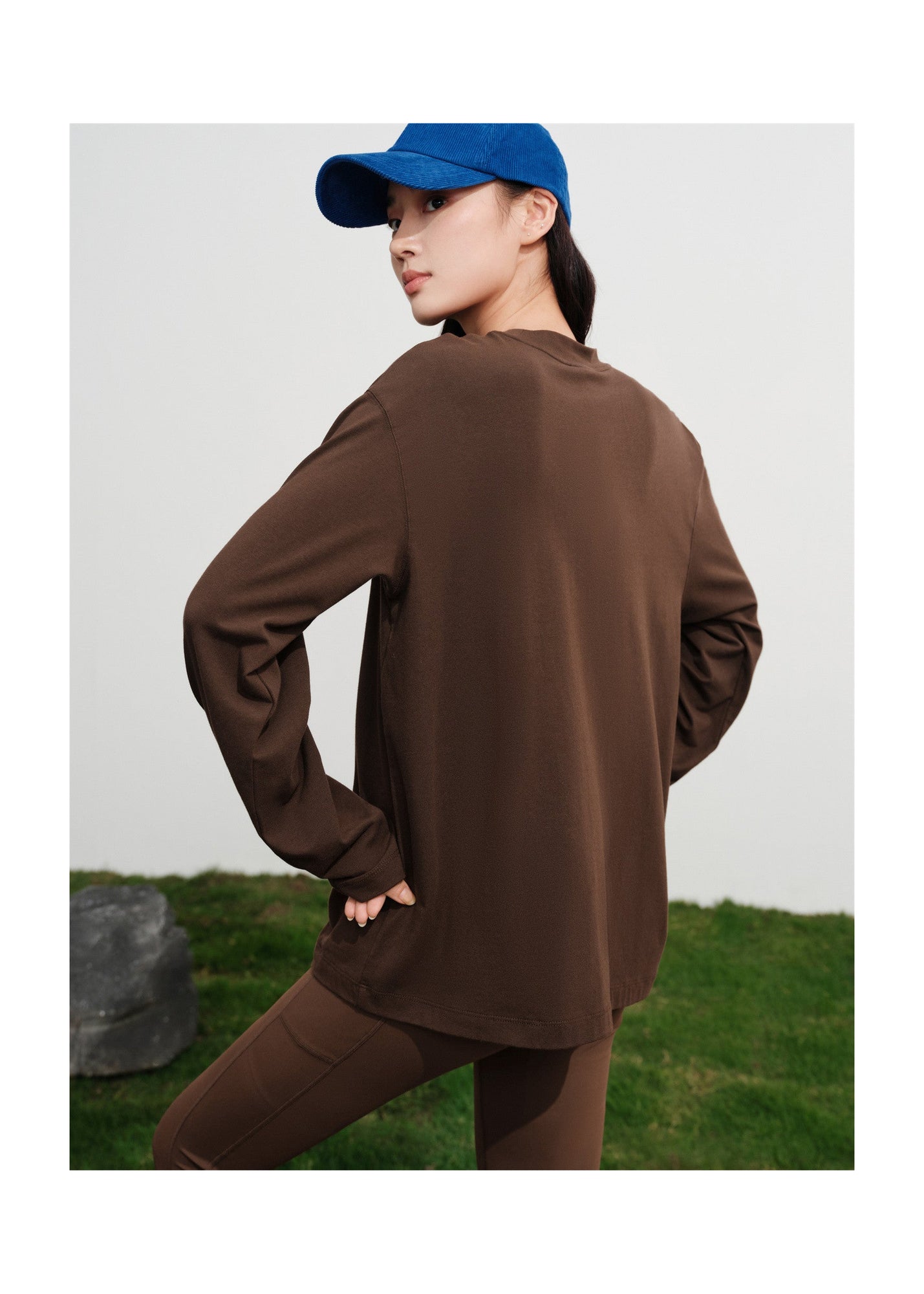 Long-Staple Cotton Sweatshirt | Brown