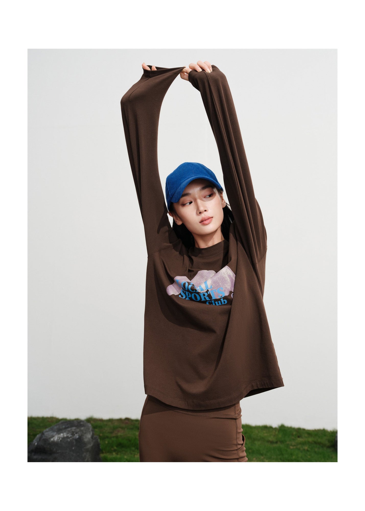 Long-Staple Cotton Sweatshirt | Brown