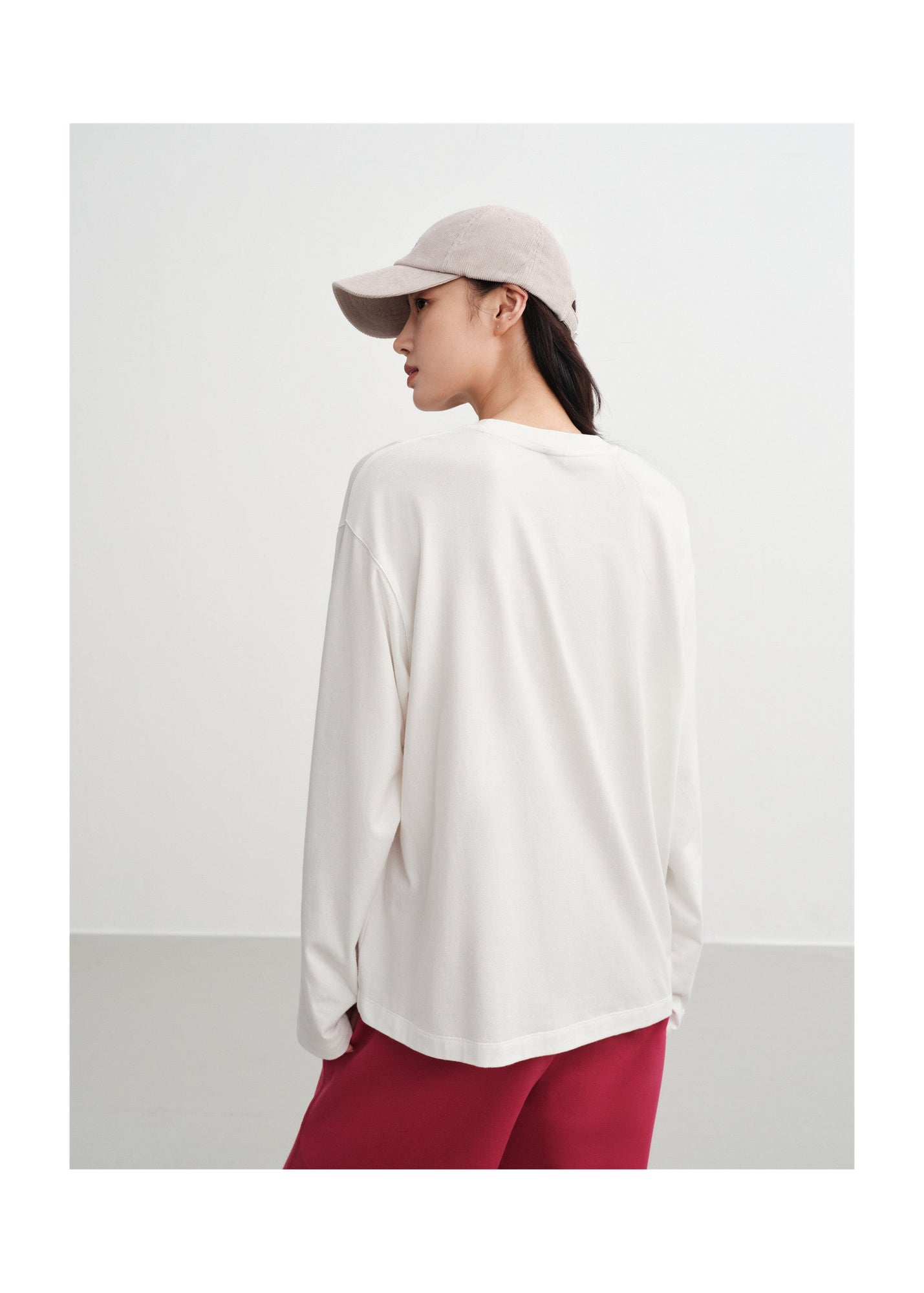 Long-Staple Cotton Sweatshirt | White