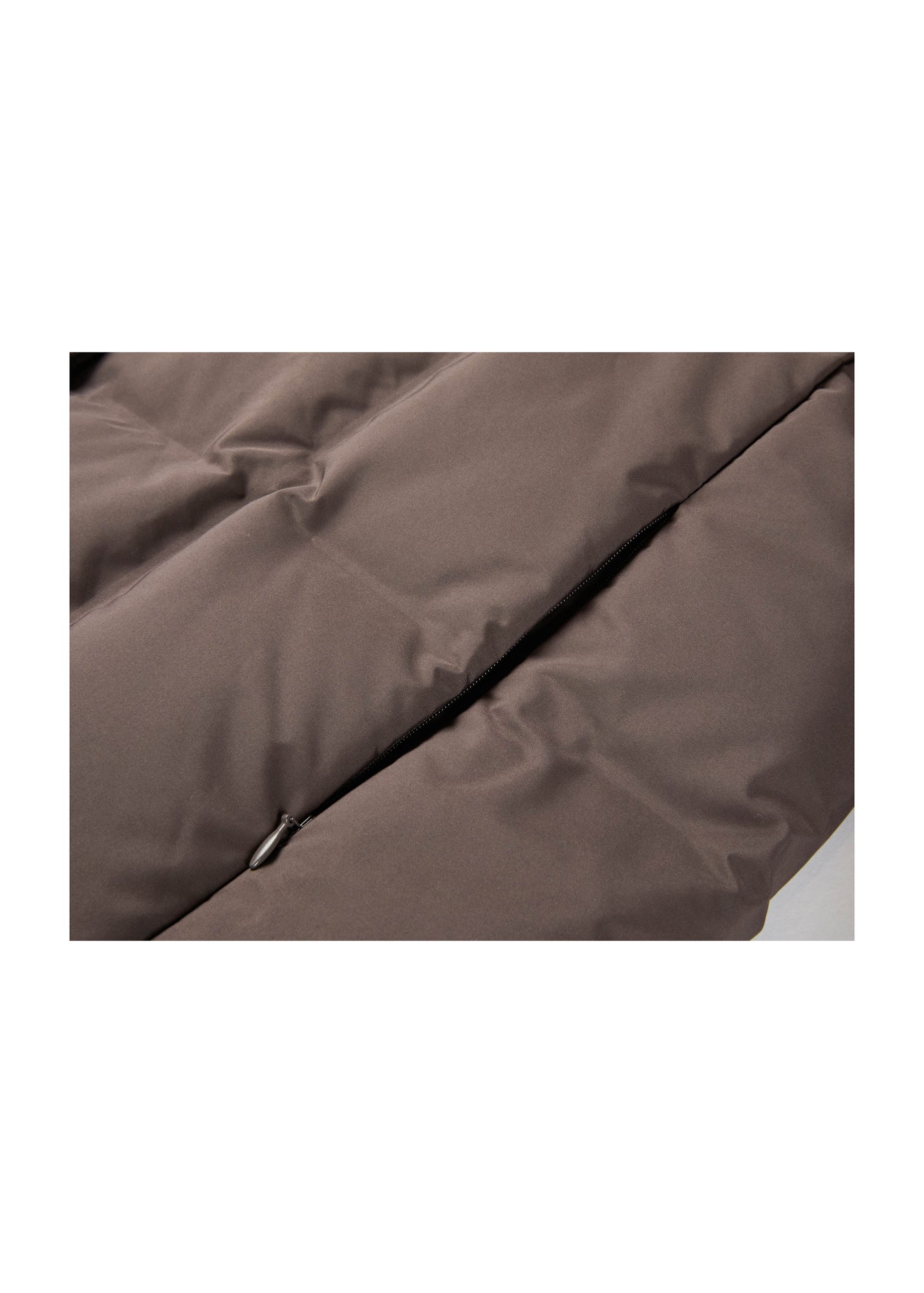 Long Down Coat | Brown