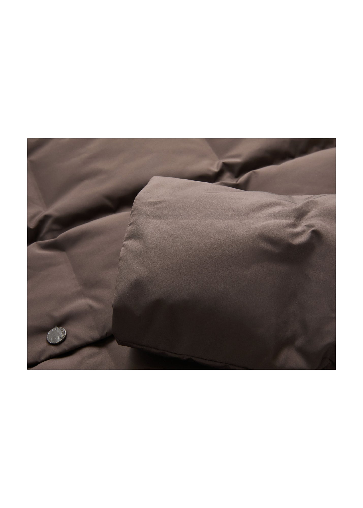 Long Down Coat | Brown