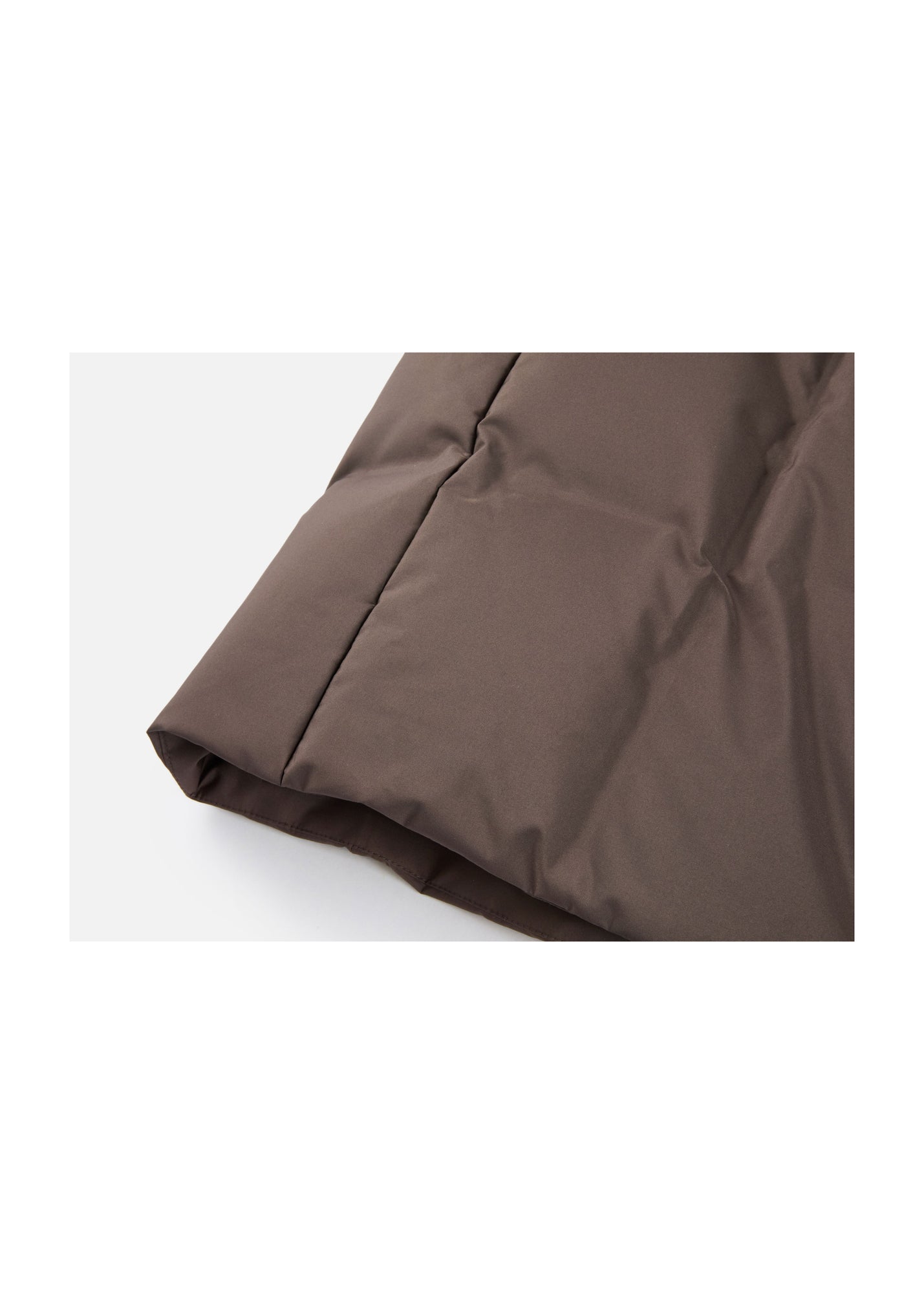 Long Down Coat | Brown