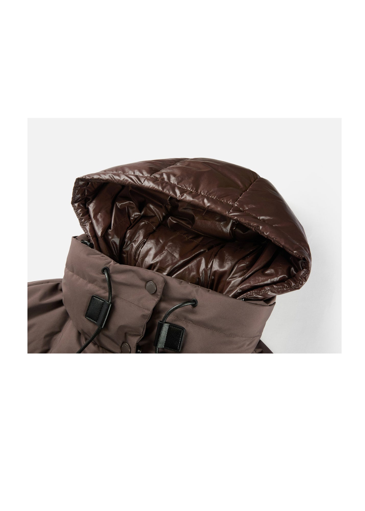 Long Down Coat | Brown
