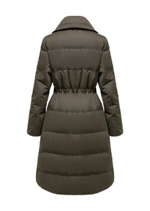 Long Down Coat | Green