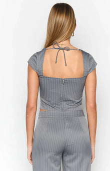 Louis Top | Grey Striped