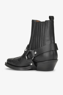 Low Cut Western Chelsea Boots | Black