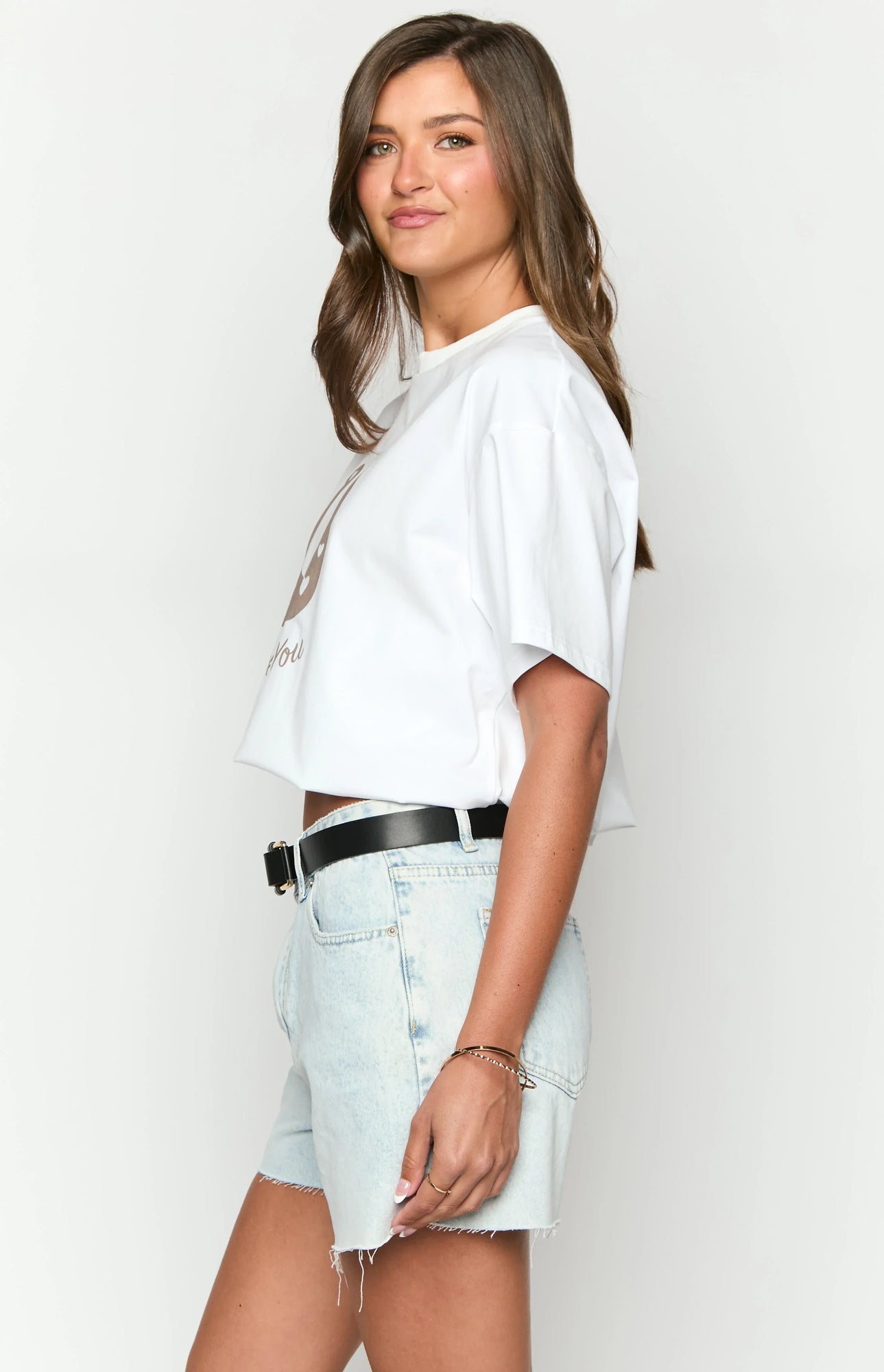 Lucky You Western Tee | White