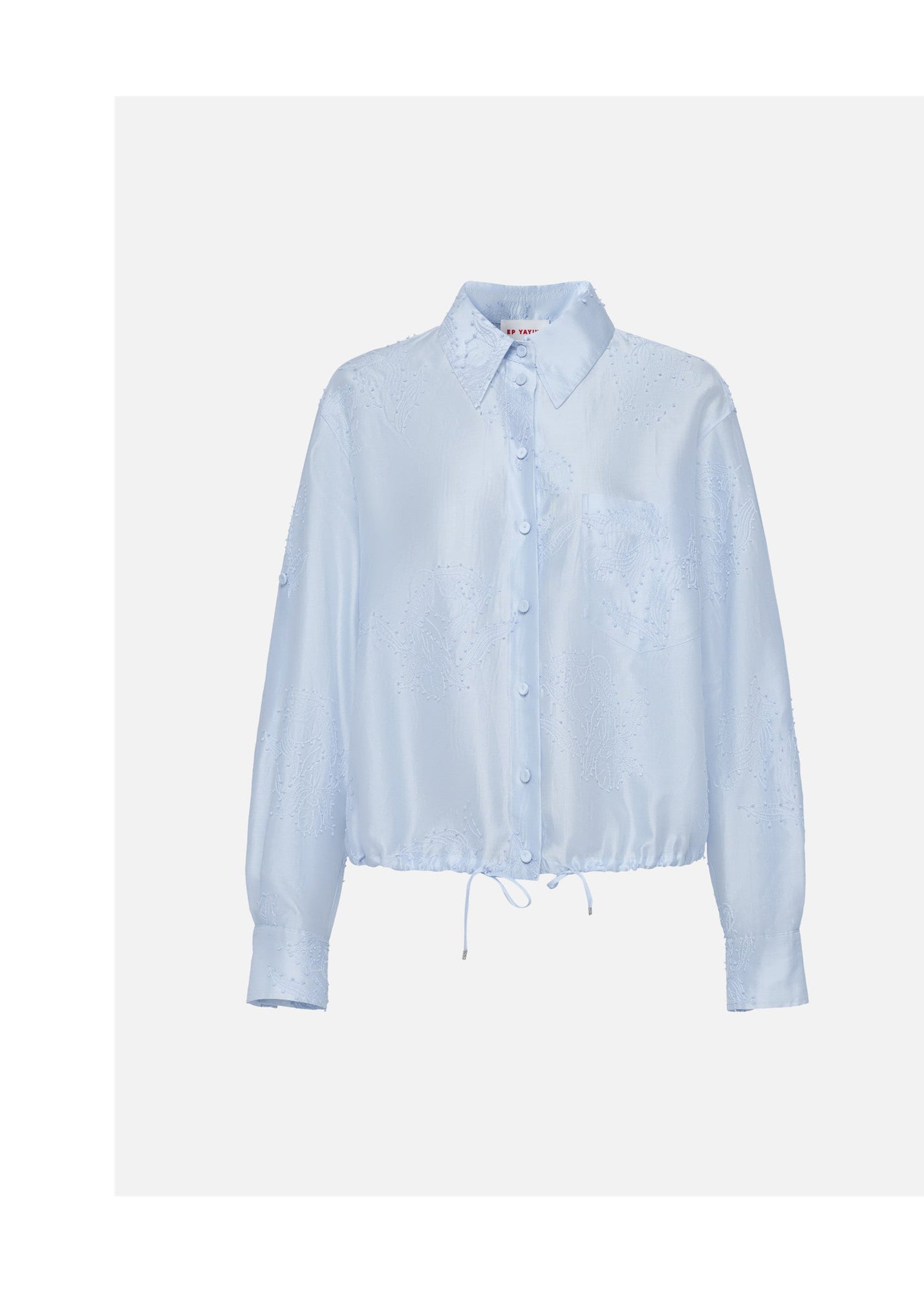 Lustrous Shirt Top | Blue