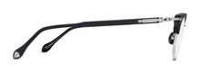 Unisex | M2061 Panto Optical | Black/Brushed Silver | Clear | 49MM