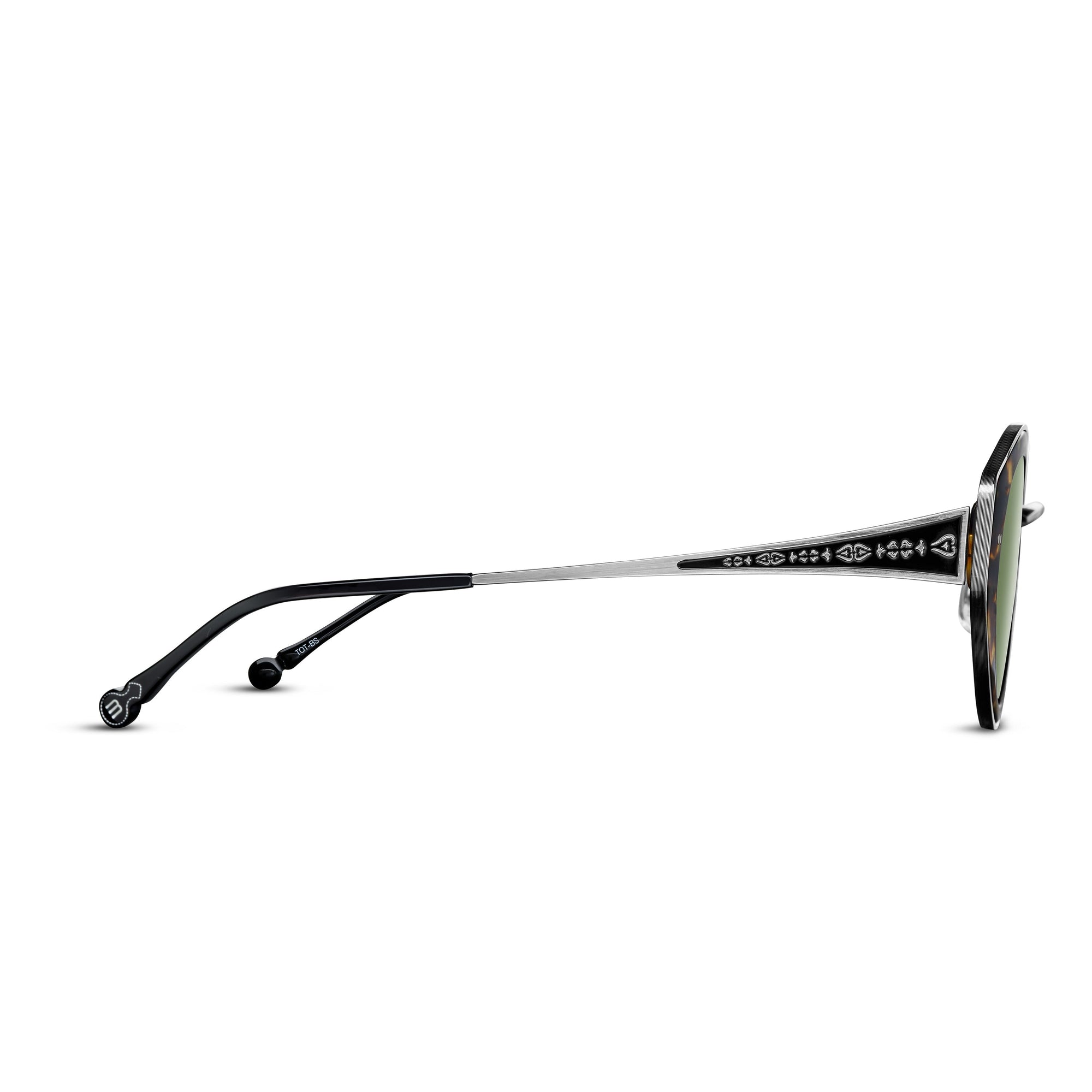 Womens | M3120 Cat Eye Sunglass | Tokyo Tortoise/Brushed Silver | Sage Green Lens | 52MM
