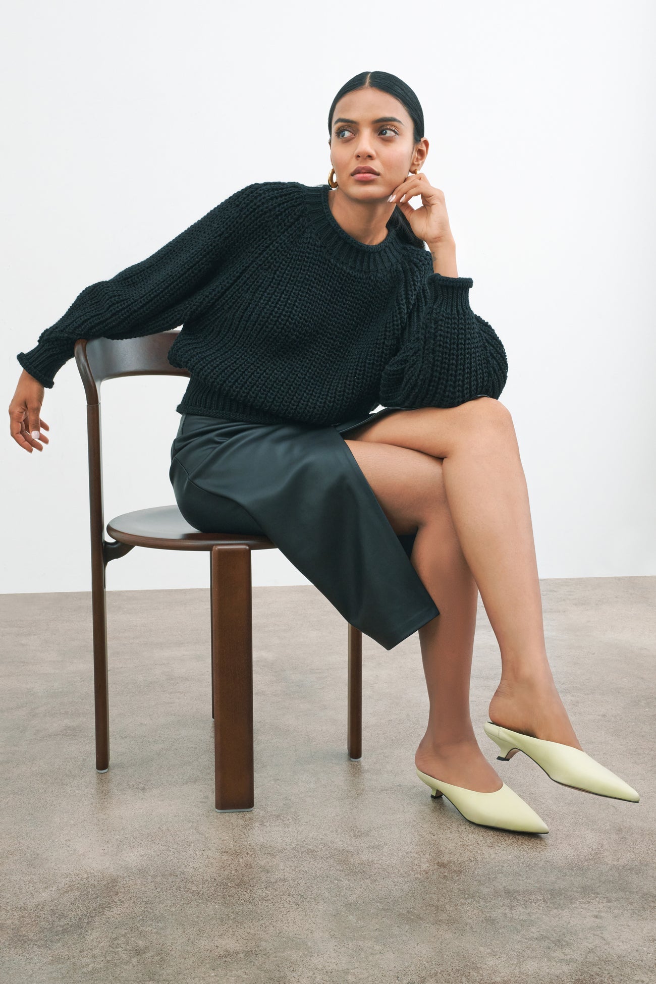 Lark Knit Sweater | Black