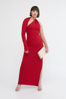 Manhattan Slit Gown | Red