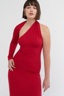 Manhattan Slit Gown | Red