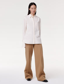 Men | Shirt with Gold Cufflink | Ecru