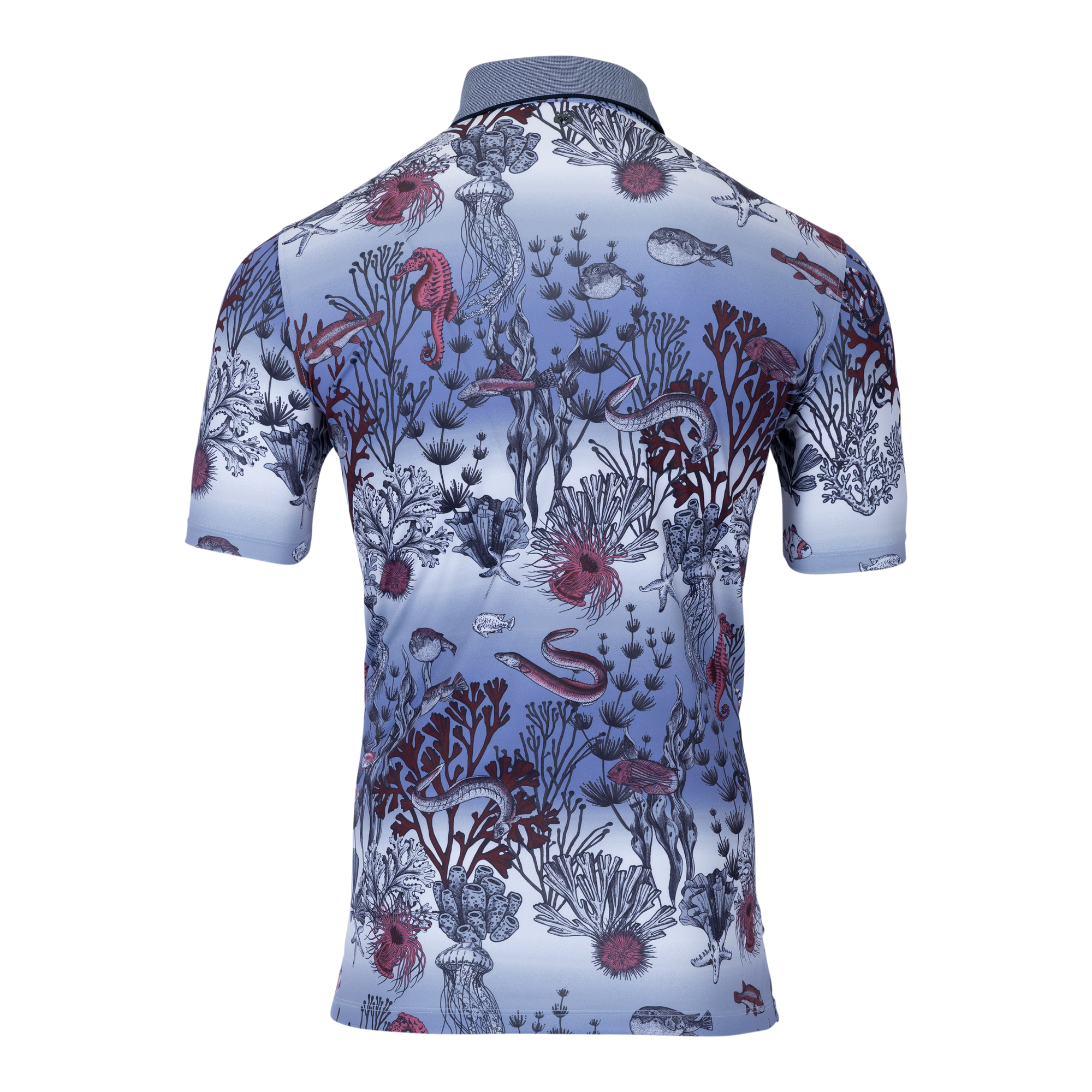 Men | Poison Coral Polo | Seahorse