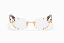 Unisex | Monsieur Optical | Yellow Gold - Medium Brown Swirl | Clear