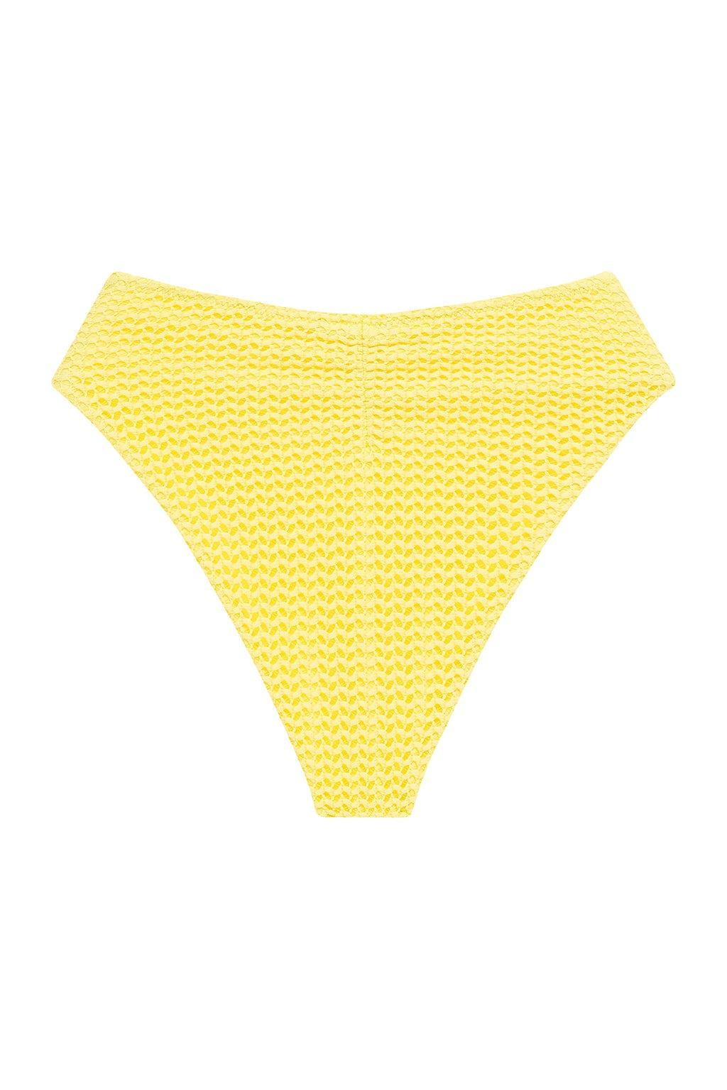 Paula Bikini Bottom | Yellow Crochet