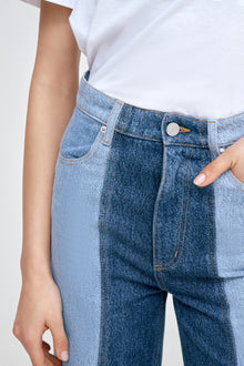 Christina Two-Toned Jeans | Blue Split