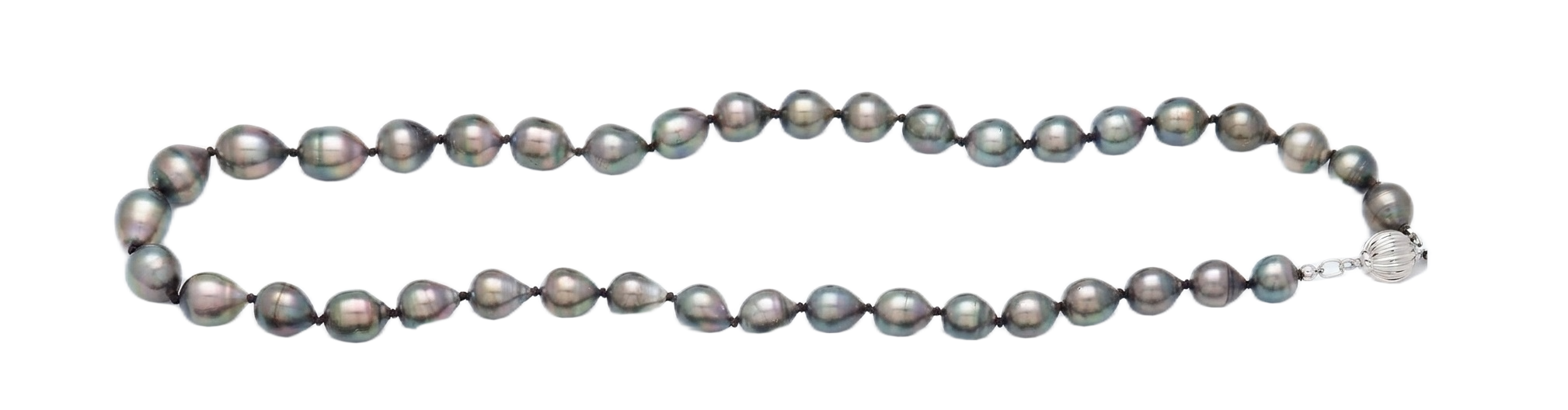 Round Strand Necklace | 14K Yellow Gold | Black Tahitian Pearl
