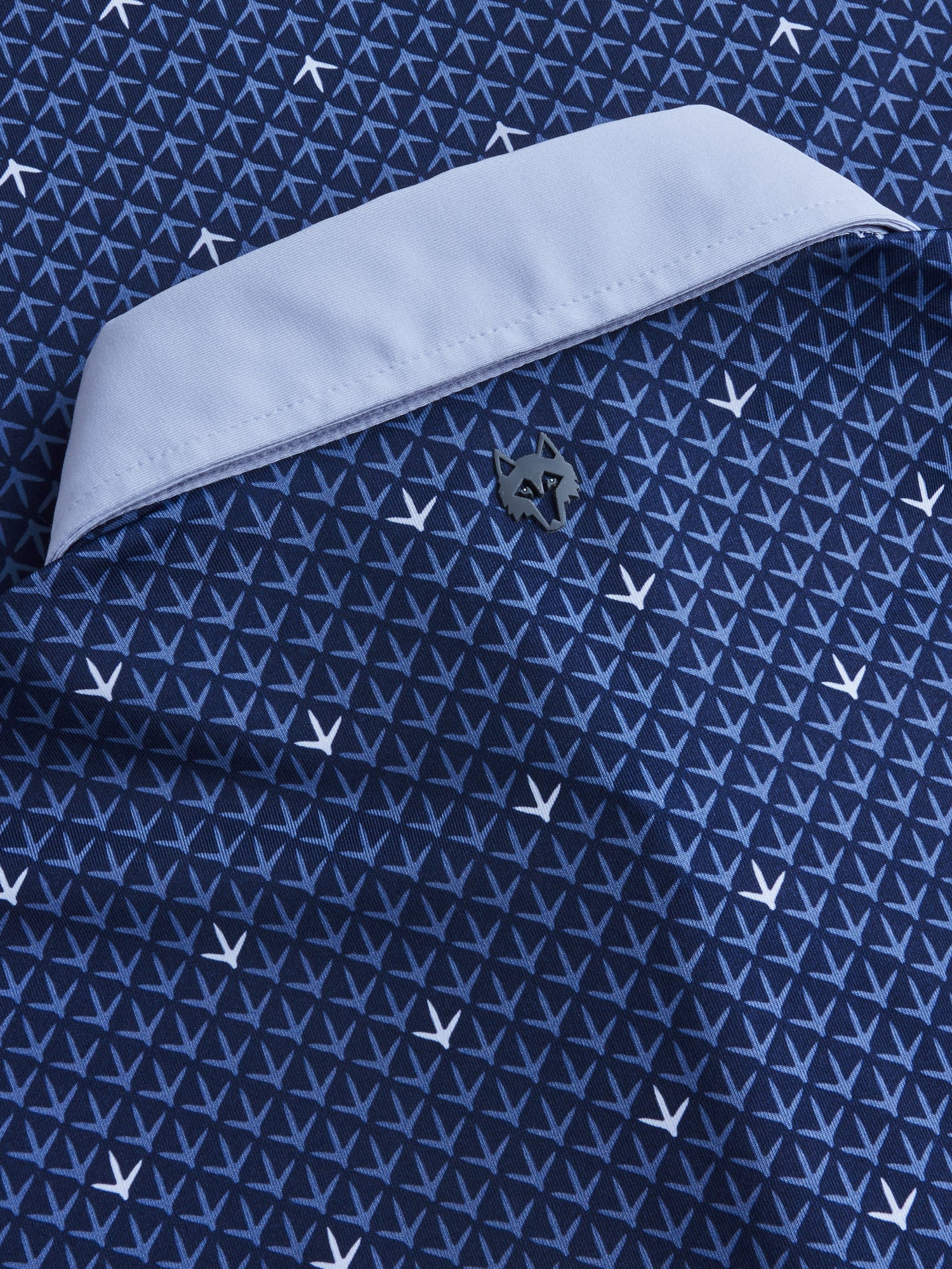 Men | Foot Prints Polo | Maltese Blue